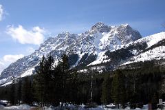 14 Mount Kidd Above Kananaskis Village From Highway 40 Kananaskis Trail In Winter